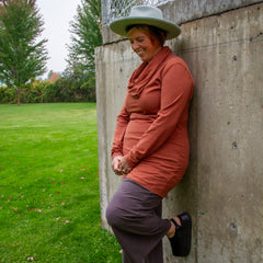 Hemp Simple Cowl Tunic Dress