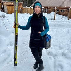 Hemp Dream Gardner Tunic ~ Black & Blue