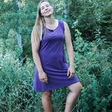 SALE - XS - Organic Soy Aster Tank Dress