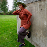 Hemp Simple Cowl Tunic Dress