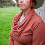Hemp Simple Cowl Tunic Dress