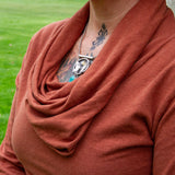 Hemp Simple Cowl Tunic Dress