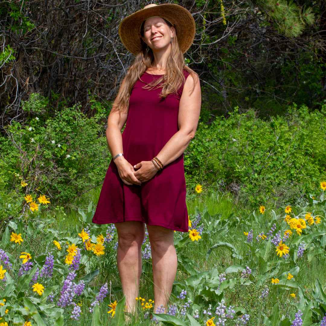 SALE - XS, XL - Merino Wool Aster Tank Dress