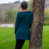 Merino Wool Aster Tunic Dress - Long Sleeve