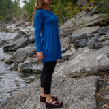 Merino Wool Aster Tunic Dress - Long Sleeve