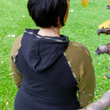 Hemp Dream Gardner Tunic ~ Black & Moss Green