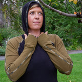 Hemp Dream Gardner Tunic ~ Black & Moss Green
