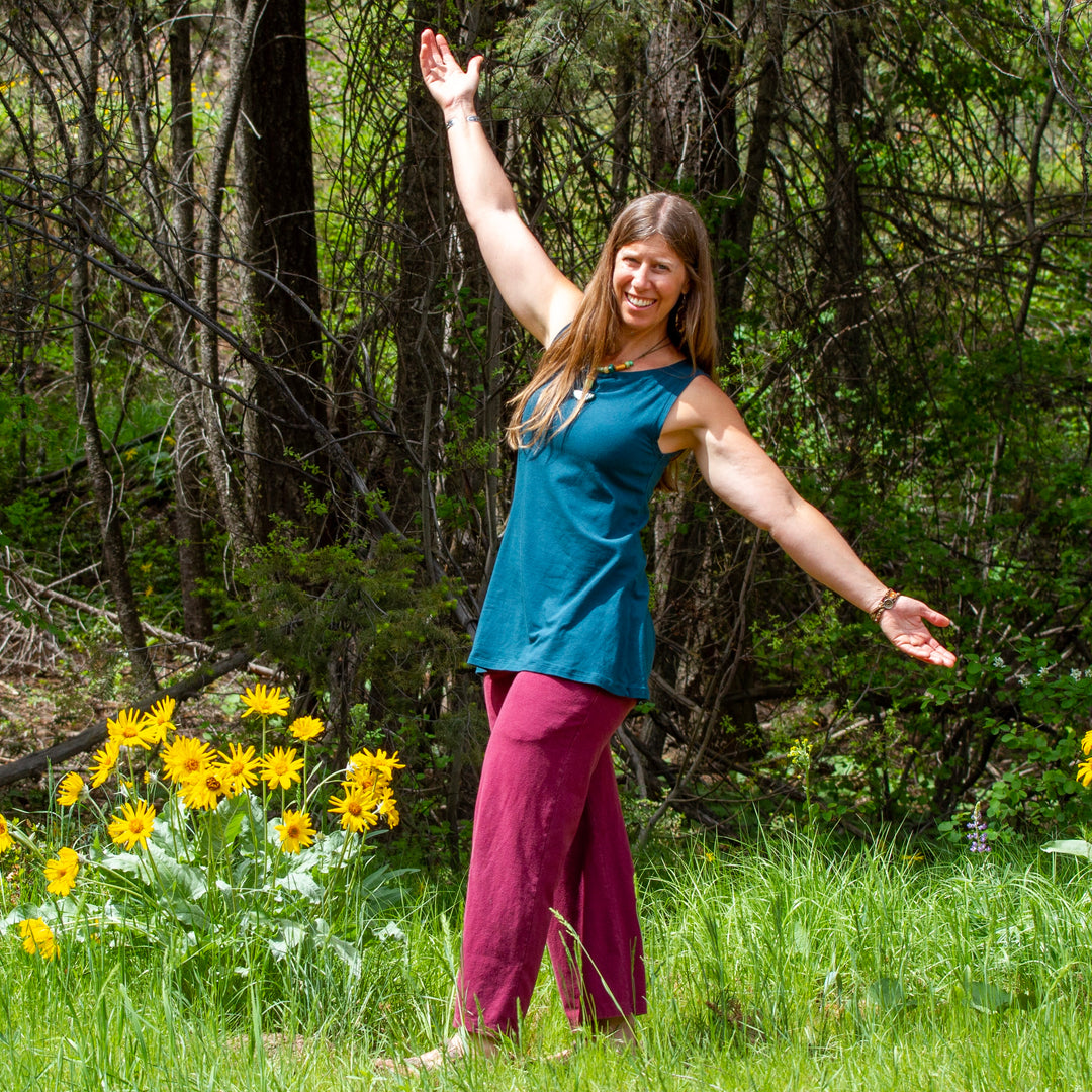 SALE - Organic Soy Aster Tunic Shirt