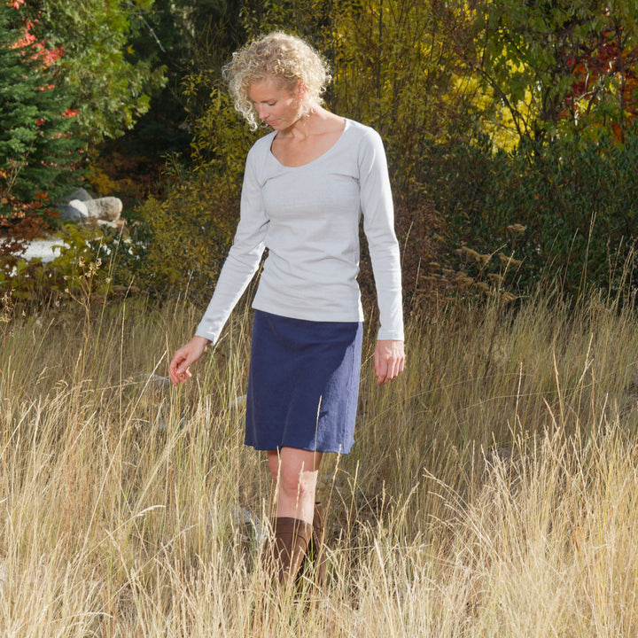 SALE - M - Hemp Bliss Skirt - knee length