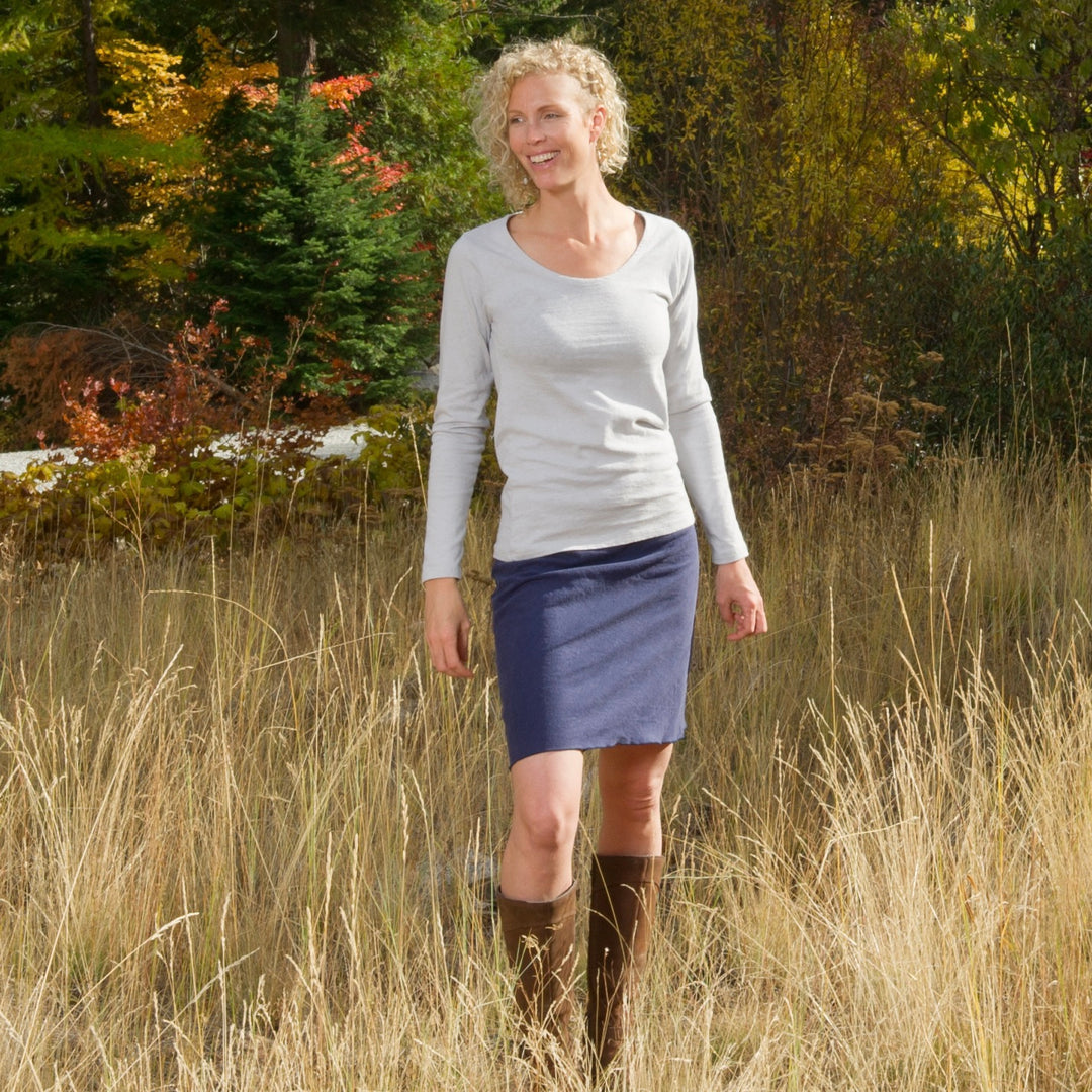 SALE - M - Hemp Bliss Skirt - knee length