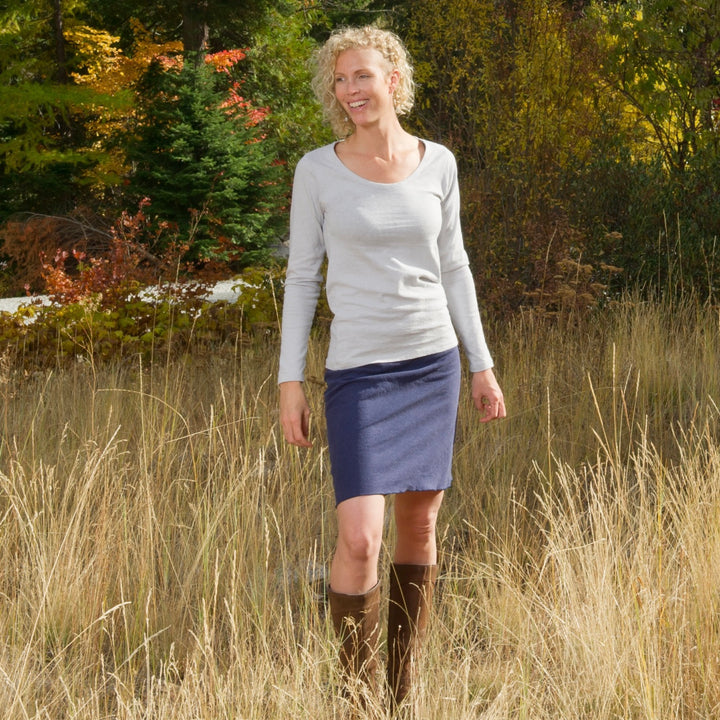 SALE - M - Hemp Bliss Skirt - knee length