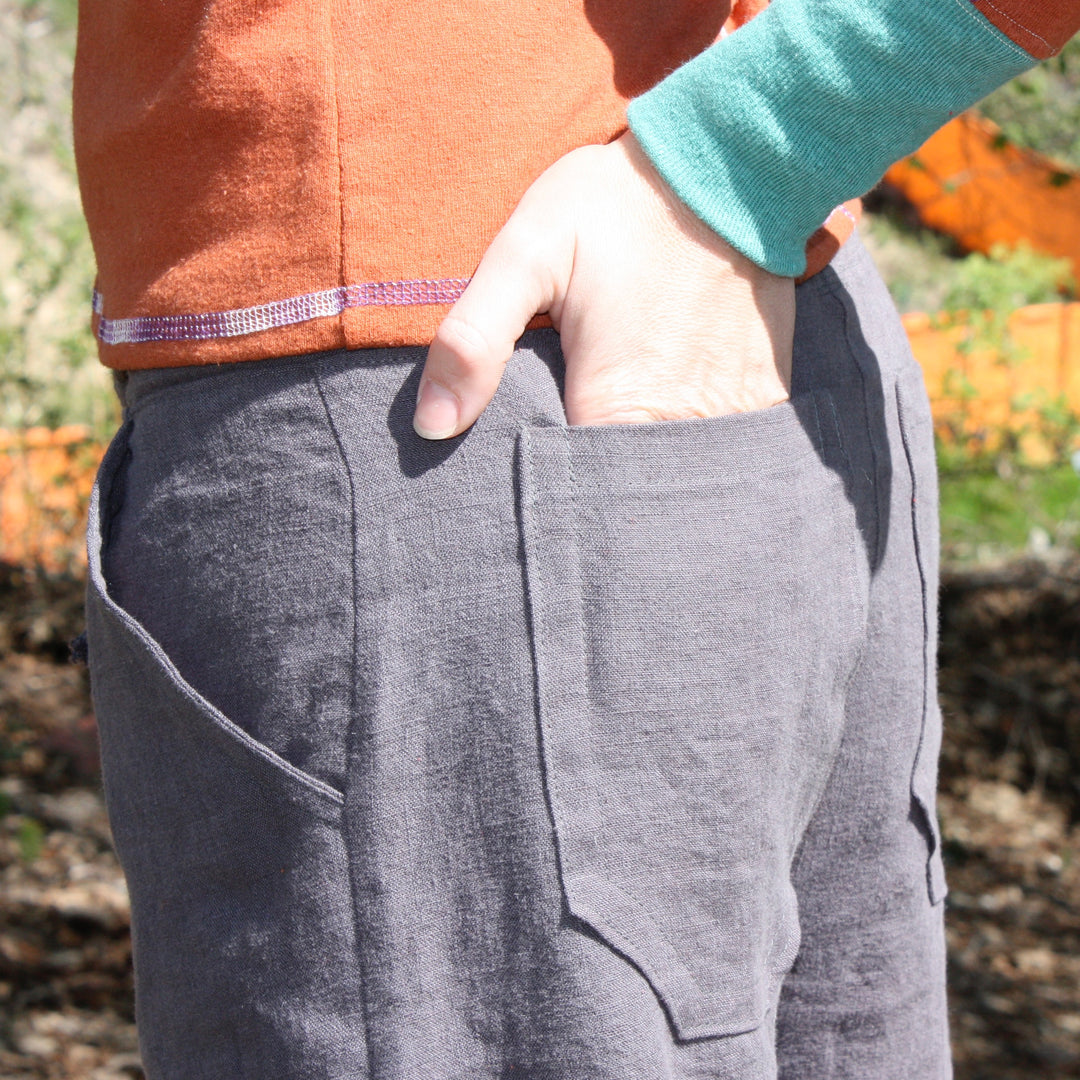 Hemp Drawstring Pants ~ Unisex Fit