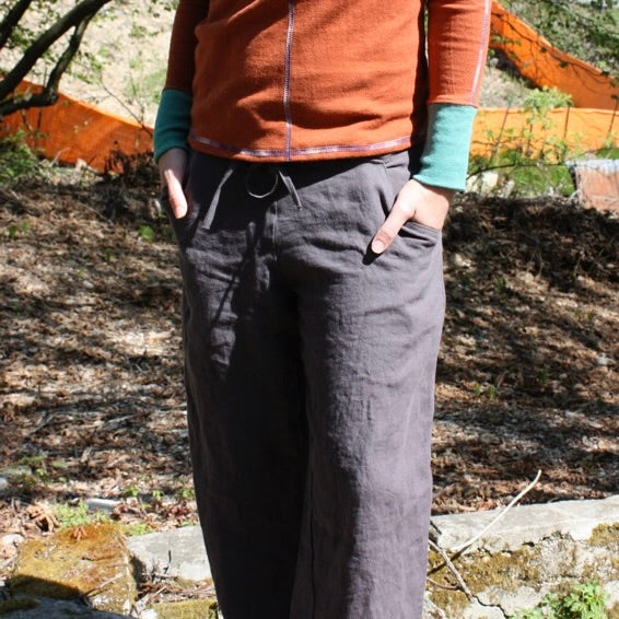 Hemp Drawstring Pants ~ Unisex Fit