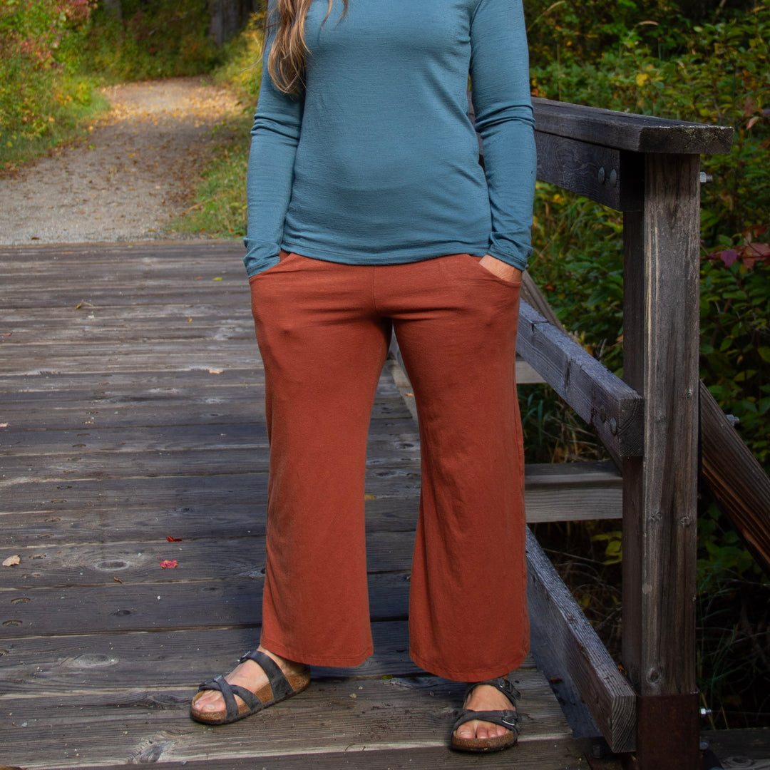 Hand-stitched hemp garments