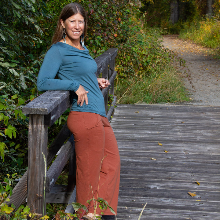 Eco-friendly hemp wide leg lounge pants
