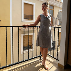 Merino Wool Lupine Simple Tank Dress