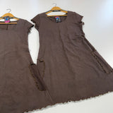 SALE - M - Hemp Elven Pocket Dress