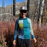 Women's Merino Wool Spontaneity Hoodie - Small - Blue