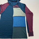 Women's Merino Wool Spontaneity Hoodie - Medium - Blue/Purple