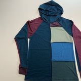 Women's Merino Wool Spontaneity Hoodie - Medium - Blue/Purple