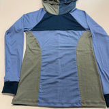 Women's Merino Wool Spontaneity Hoodie - Small - Blue