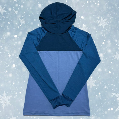 Women's Merino Wool Spontaneity Hoodie - XS-M - Blue's