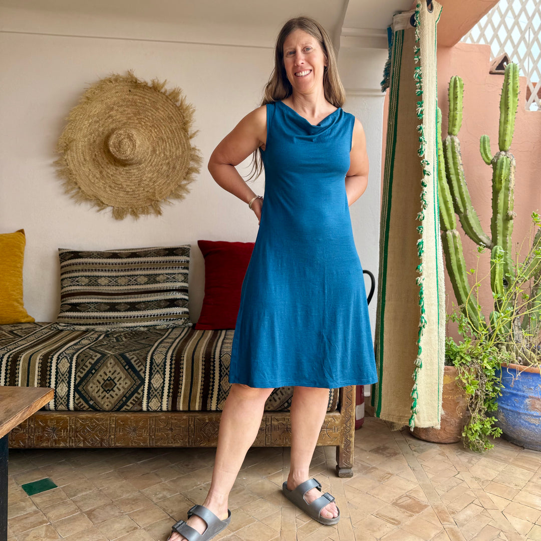 Merino Wool Dress - Lupine Tank Dress