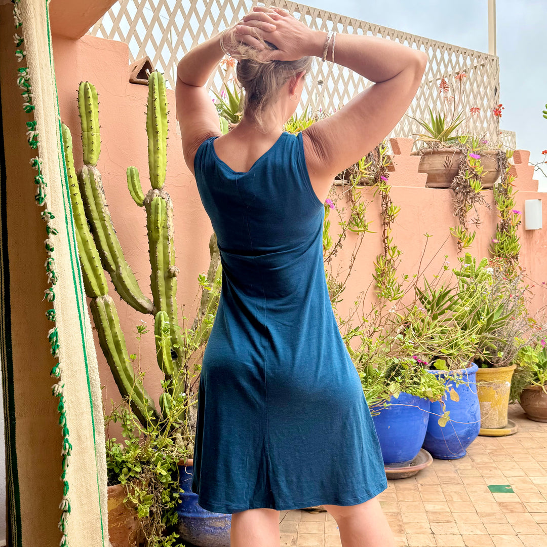 Merino Wool Dress - Lupine Tank Dress