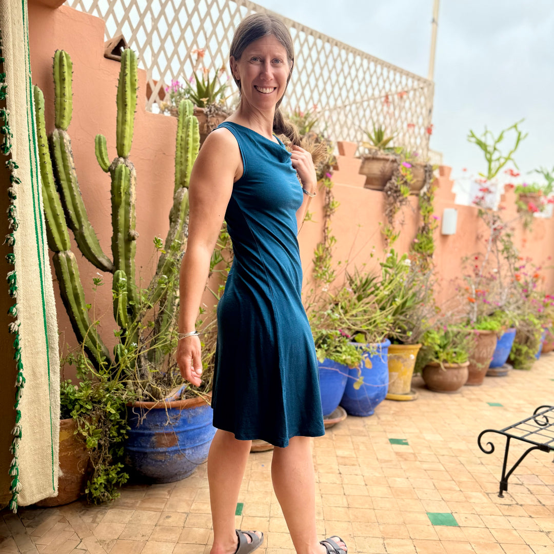 Merino Wool Dress - Lupine Tank Dress