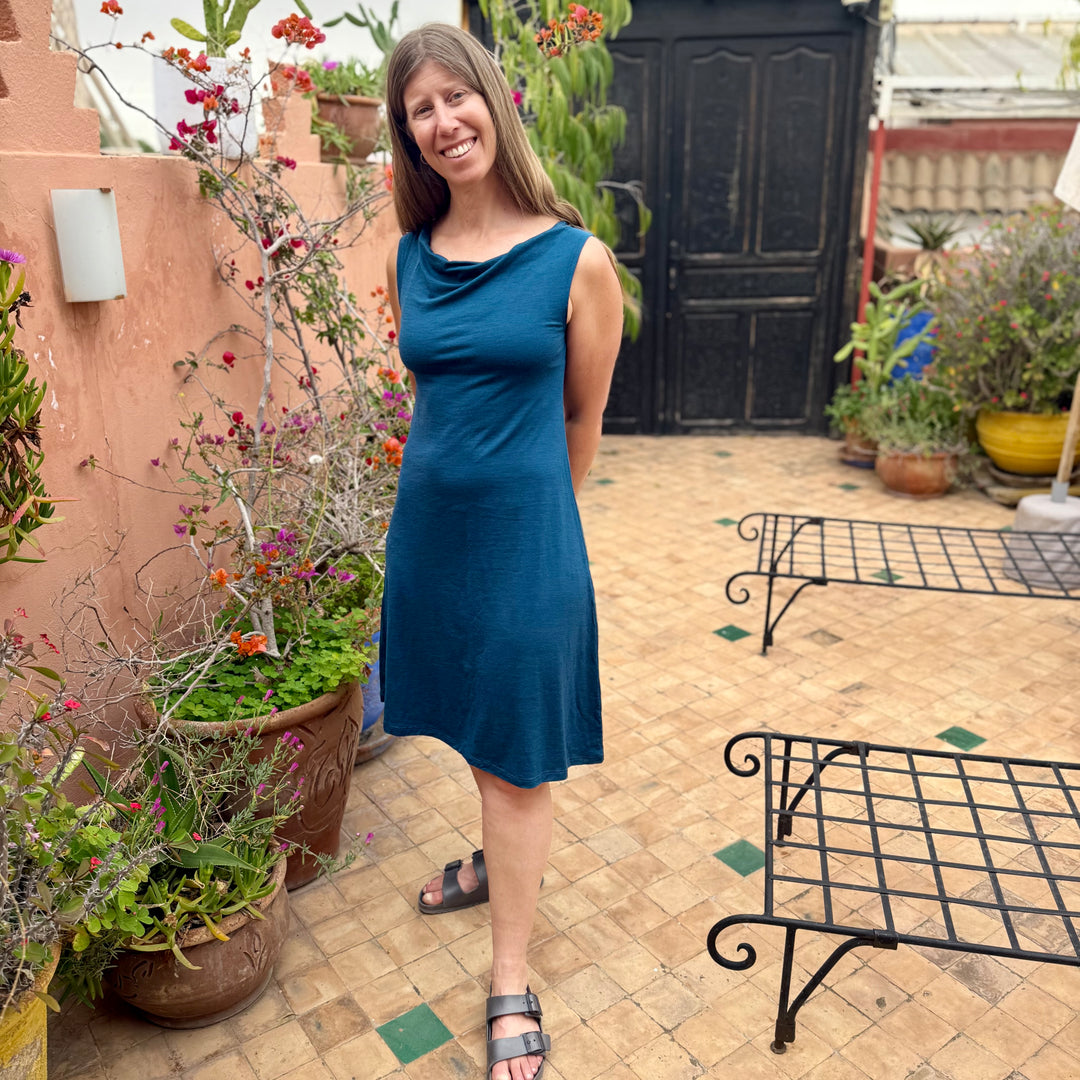 Merino Wool Dress - Lupine Tank Dress