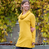 Hemp Simple Cowl Tunic Dress