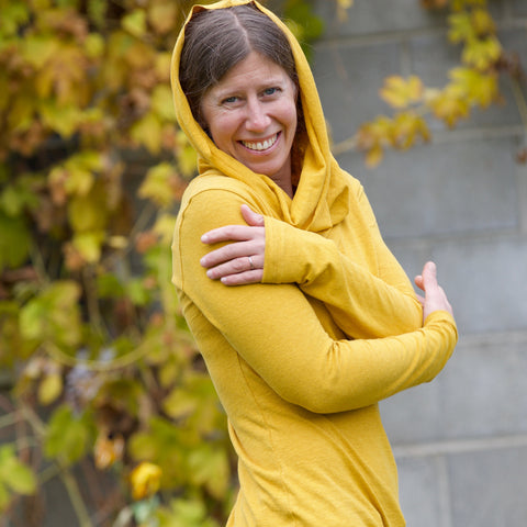 Hemp Simple Cowl Tunic Dress
