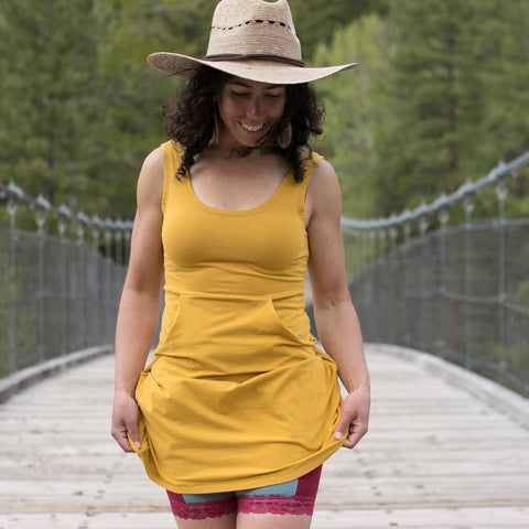 SALE - Hemp Yarrow Summer Dress